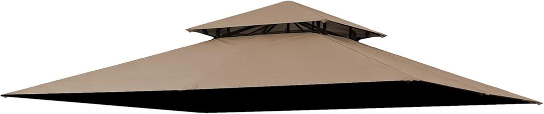Replacement Gazebo Cover Compatible with ABC 9X9,The Top Compatible with Master 9X9 Steel Frame Gazebo,(Beige)