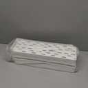 SPACEKEEPER Slim Rolling Storage Cart 4 Tier Bathroom Organizer Mobile Shelving Unit Utility Cart Tower Rack for Kitchen Laundry Narrow Places, White