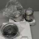 Kitchen in the box Food Processor, Electric Meat Grinder & Food Chopper with 400W Powerful Veggie Chopper-2 Bowls（8 Cup+8 Cup） & 2 Bi-Level Blades for Meat/ Fish/ Vegetable/ Baby Food（Black Button）