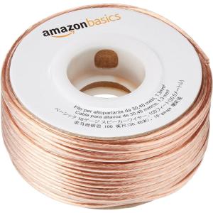 Amazon Basics 16-Gauge Speaker Wire Cable, Polarity Marked, 100 ft, Bronze