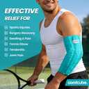 Elbow Ice Pack Wrap for Tendonitis & Tennis Elbow, 2 Hours Long Lasting Cold Compression Flexible Ice Pack Sleeve, Pain Relief for Golfers Arm, Arthritis, Injuries