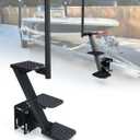 Heavy-Duty Boat Trailer Steps with Handle, Easy Installation,Universal Fits for Trailers Tongue Step, Patent Pending