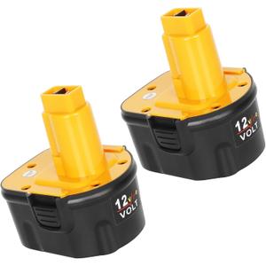2Pack 12V 4.5Ah Ni-Mh Battery for Dewalt DW9071 DW9072 DC9071 DE9037 DE9071 DE9072 DE9074 DE9075 152250-27 397745-01,Replace Battery Compitable with Dewalt 12 Volt Cordless Power Tools