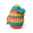 Flavery Dragon Egg- Rainbow Easter Egg with Colorful Dragon Inside, Multicolored Egg with Pet Dragon, 3D Printed Gift Toy, Figurine Decor(12" Dragon)