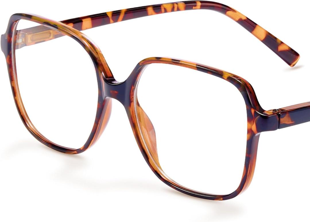 miyya Blue Light Blocking Glasses for Women, Blue Light Glasses for Women Oversized Fashion Glasses (Tortoise)