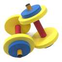 Redmon For Kids Fun and Fitness Dumbbell Set, Multicolor, 14 Piece
