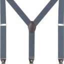 Men's Suspenders with Swivel Hooks and Elastic Straps Y-back, for Heavy Duty, Big and Tall