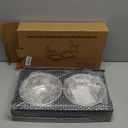 PAKEWAY Elevated Dog Bowls, Spill Proof, Tiltable Dog Feeder with 2 Stainless Steel Bowls, 6 Height Adjustable Raised Bowl (Black)