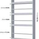 FOTOSOK Kids Bookshelf, Wall Mount 4-Tier Book Shelf Organizer for Toys and Books, Toy Storage Bookshelf in Bedroom, Living Room and Nursery, Grey