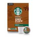 Starbucks Decaf K-Cup Coffee Pods — Pike Place Roast for Keurig Brewers — 1 box (24 pods) (BBD 12DEC26)