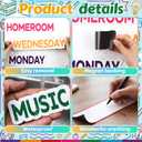36 Pcs Classroom Schedule Magnets Daily, Rainbow Color, Classic