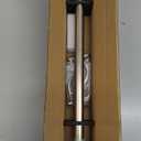 1-Inch Diameter Curtain Rod, Adjustable Rod Set with Premium Aluminum Brackets and Finials, Single Heavy-Duty Curtain Rods for Windows (Satin Nickel, 16-28")