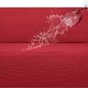 Easy-Going 100% Waterproof Couch Cover, Dual Waterproof Sofa Cover, Stretch Jacquard Sofa Slipcover, Leakproof Furniture Protector for Kids, Pets, Dog and Cat (Sofa, Christmas Red)