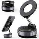 2026 Upgraded Vacuum Magnetic Car Phone Holder 360 Reinforced 96LBS Ultra Suction Cup Phone Mount for MagSafe Cell Phone Holders for Your Car/Gym/Mirror Mount for iPhone & Android