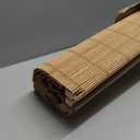 UNISHADES Blackout Cordless Bamboo Roman Shades 29 3/4×64 in Papara Carbon