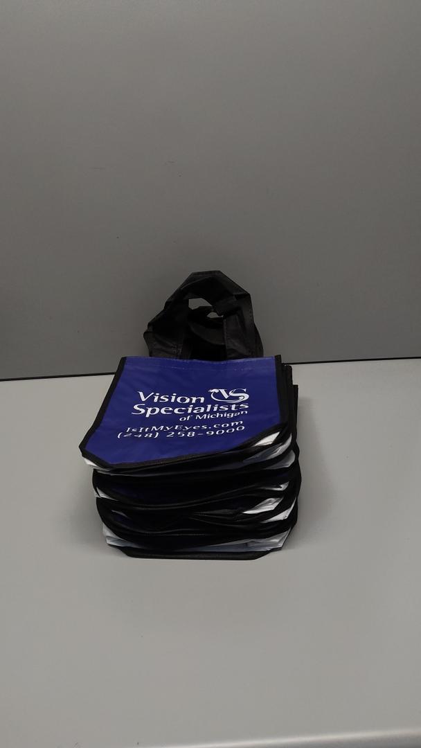 10 Small Blue tote bags