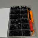 GOOACC 240PCS Bumper Retainer Clips Car Plastic Rivets Fasteners Push Retainer Kit 12 Popular Sizes Auto Push Pin Rivets Set -Door Trim Panel Fender Clips for GM Ford Toyota Honda Chrysler