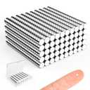 Tiny Magnets for Crafts, Caturledas 1000 Pack 2x1mm Small Round Magnetic Rare Earth Neodymium Magnet, Silver