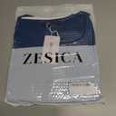 ZESICA Women's Long Sleeve Shirts 2026 Spring Fashion Square Neck Slim Fit Basic Going Out Tops Trendy Outfits, XL