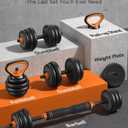 FEIERDUN DS2 Adjustable Dumbbells, 20/30/40/45/70/90lbs Free Weight Set with Connector, 5 in1 Dumbbells Set Used as Barbell, Kettlebells, Push up Stand, Weight Plate, Fitness Exercises for Home Gym Suitable Men/Women