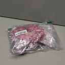 Pinkunn 30 Set Christmas Candy Cane Ornament with Bow Peppermint Candy Cane Christmas Tree Decoration Plastic Lollipop and Bow Hanging Ornaments for Xmas Tree Wreaths Holiday Decorations(Pink)