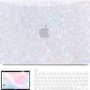 BELKA Compatible with MacBook Pro 13 inch Case M2 2025 2024 2023 2022 2021-2016 A2338 M1 A2251 A2289 A2159 A1989 A1708 A1706, Plastic Hard Shell Case+Keyboard Cover+Screen Protector, Shiny Pearl