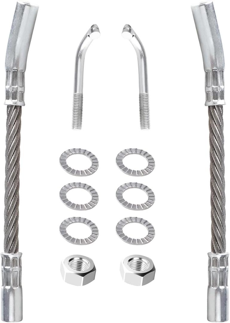 Universal Snowmobile Ice Scratchers Kit Compatible with Polaris Arctic-Cat Ski doo All Reverse & Non-Reverse Gear Equipped Snowmobiles Cable of Track Height Above 2-1/2" (2 Pack)