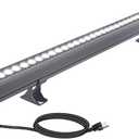 36W LED Wall Washer Lights, 6000K Daylight White Linear Flood Light, 3.2ft/40 120V LED Light Bar, IP65 Waterproof Outdoor LED Wall Washer Lights for Landscape, Church, Ads, Yard, Garden