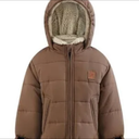 Olive Green London FOG Boys' Heavyweight Stylish Winter Puffer Jacket. L/7