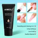 5 x AIMEILI Poly Nail Gel Builder - DIY Nail Enhancement & Art Design Kit - Free of Hema for Women - 052