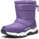 DREAM PAIRS Boys Girls Snow Boots Lightweight Slip Resistant Mid Calf Winter Shoes Purple,  Size: 11 Little Kid)