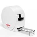 SENDA Tape Measure 16FT/5M, Compact Mini Measuring Tape, Black & White Faceted Ruler Tape, Easy-to-Read Metric/Inch Measurements for Home, Office & DIY Crafts Use(White)