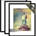 Solid Wood 16x20 Picture Frame with Black Wood Grain 3 Packs | 16 x 20 Frame Display Photo 16by20 inch without Mat or 11x14 with Mat Tabletop and Wall Mount Horizontally/Vertically