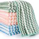 Microfiber Cleaning Cloth, Dish Cloths for Washing Dishes, Ultra Absorbent Kitchen Towels Rags for Cleaning House Keeping (12Pack)