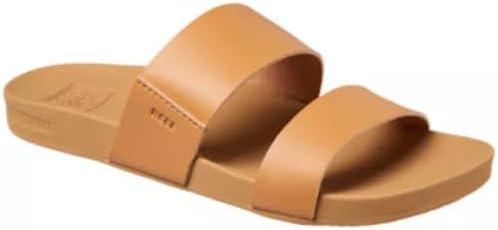 REEF Cushion Vista Women's Fashion Slide Sandal, Vegan Leather Strap, Ultra Soft Cushion Footbed, Size 8