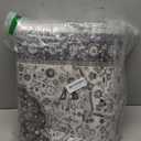 Hallway Washable Runner Rug - 2'6x14 Kitchen Rugs Entryway Rug Runner Vintage Soft Floor Mat Non Slip Indoor Farmhouse Carpet for Bathroom Living Room Bedroom (2'6''x14', Grey)