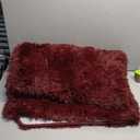 Pettop Fluffy Burgundy Rug for Bedroom Living Room, 4x6 Feet Super Soft Shaggy Plush Fuzzy Rugs for Girls Kids Boys, Non-Slip and Washable Rug for Nursery Classroom, Carpet for Rooms Decor