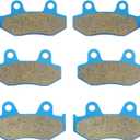 Front & Rear Ceramic Brake Pads Set for Yamaha YFZ 450 2006-2011, and 2017, YFZ 450R 2009-2022, 3 sets Front and Rear Brake Pads