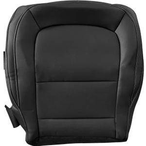 Driver or Passenger Side Bottom Replacement Leather Seat Cover Black Compatible with Chevy Colorado GMC Canyon 2015 2016 2017 2018 2019 2020 2021 2022