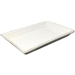 Boston International Ceramic Guest Towel Caddy, Antique White 5-8 Inches