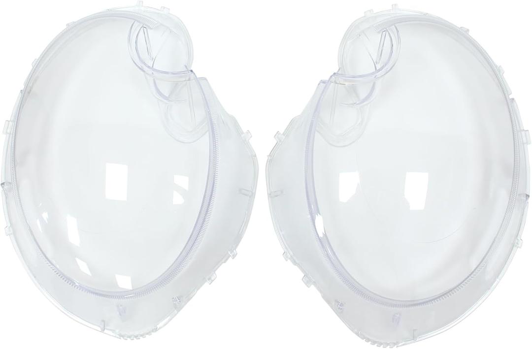 NewYall Left and Right Clear Headlight Lens Shell Cover for Mini Cooper R56 2009-2013