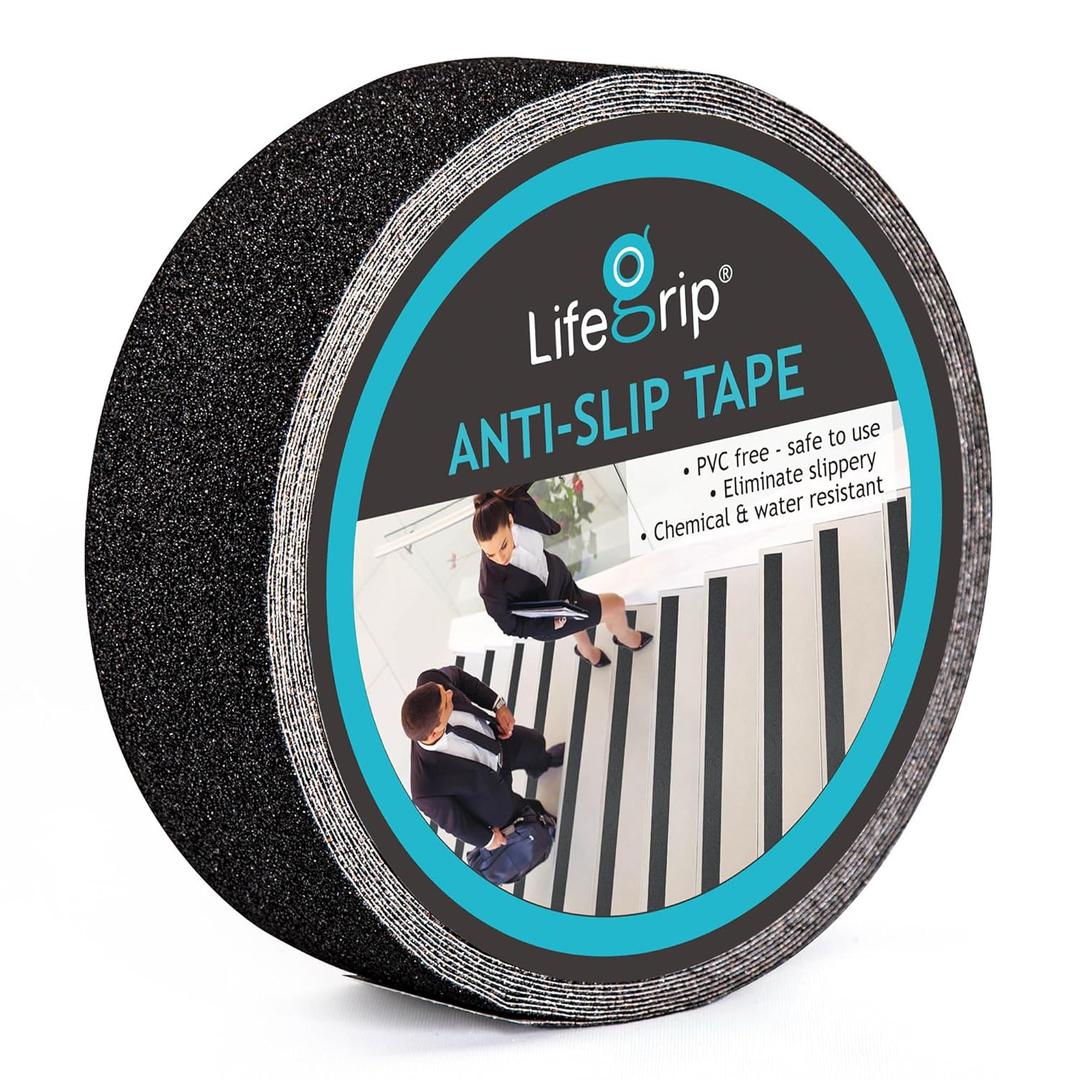 Anti Slip Traction Tape, 2 Inch x 60 Foot - Best Grip, Friction, Abrasive Adhesive for Stairs, Tread Step, Indoor, Outdoor (2" X 60') (Black)
