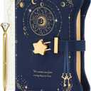 Diary with Lock and Keys for Girls and Women, Locking Diary for Gift Ideas with Gift Box and Pen and Bookmark, Journal for Women with 360 Kraft Pages, B6 Refillable Notebook with Lock for Writing 