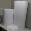 5PC Cylinder Pedestal Stands for Party, White Round Large Cylinder Tables, Pedestal Display Plinth Pillars for Wedding Ceremony Birthday Party Art Decor