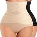 Nebility Womens' Tummy Control High Waist Trainer Body Shaper, Size L