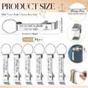 Vesici 30 Sets Christian Party Favors Gifts Bible Verse Bottle Opener Keychain Set Religious Christian Gifts Bulk with Cards and Bag for Church Scripture Thanksgiving Christmas Party Favors(Silver)