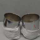 RTrhinotuning 4 PCS 4.9in Stainless Steels Wheel Center Caps for 4.92in / 125mm Trailer Truck Rim Center Hole, Chrome Push Through Hub Caps 3.66in High