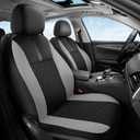 Coverado Car Seat Covers Full Set, Automotive Leather Seat Covers for Car，Universal Fit Front Back Seat Cover, Non-Slip Waterproof Breathable Car Seat Protector