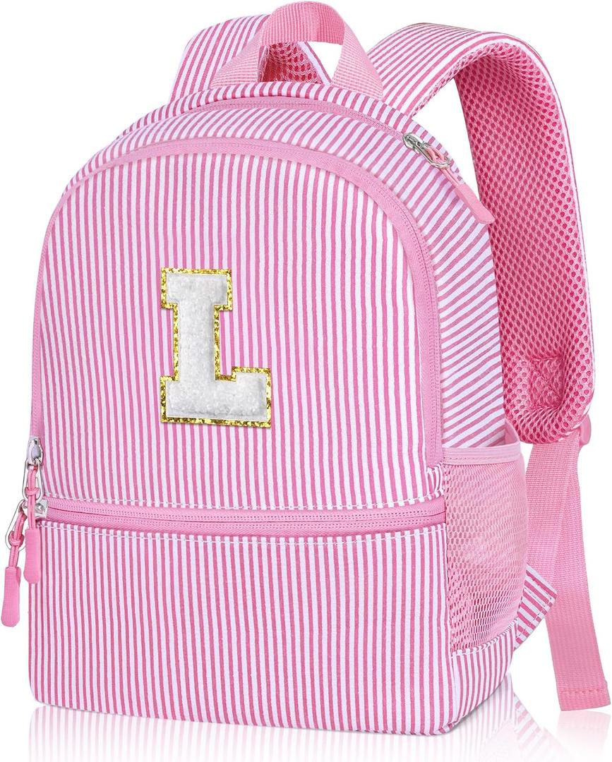 YOOLIFE Personalized Gifts Initial Birthday Gift Backpack Gift For Daughter Gifts For Sister Personalized Backpack Pink L, 9.05in x 4.52in x 11.8in