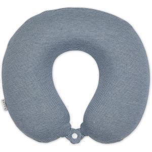 Bucky Jersey Stripe Comfort Travel Accessories, Memory Foam Neck Pillow, Navy Stripe, One Size